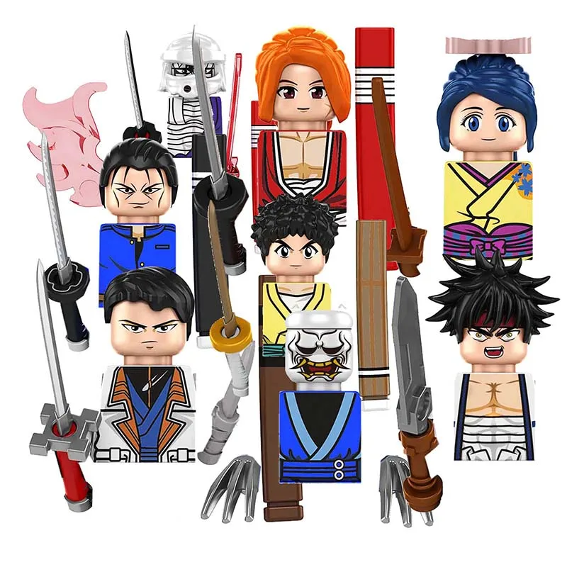 

TP1003 Anime Kamiya Kaoru KENSHIN Myoujin Yahiko Shishio Makoto Saito Building Blocks Cartoon Mini-Figure Action Toy Bricks