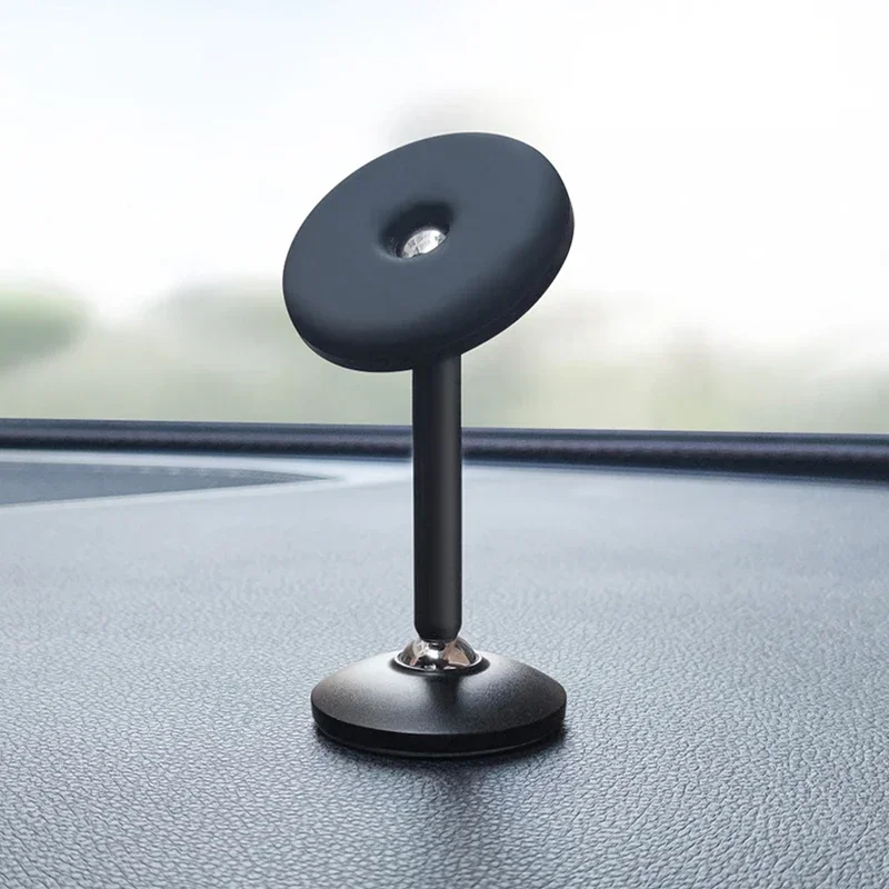 Metal Luminous Car Phone Holder Dual Ball 360 Degree Rotating Suction Cup Magnetic Phone Stand  for IPhone Xiaomi Huawei Samsung