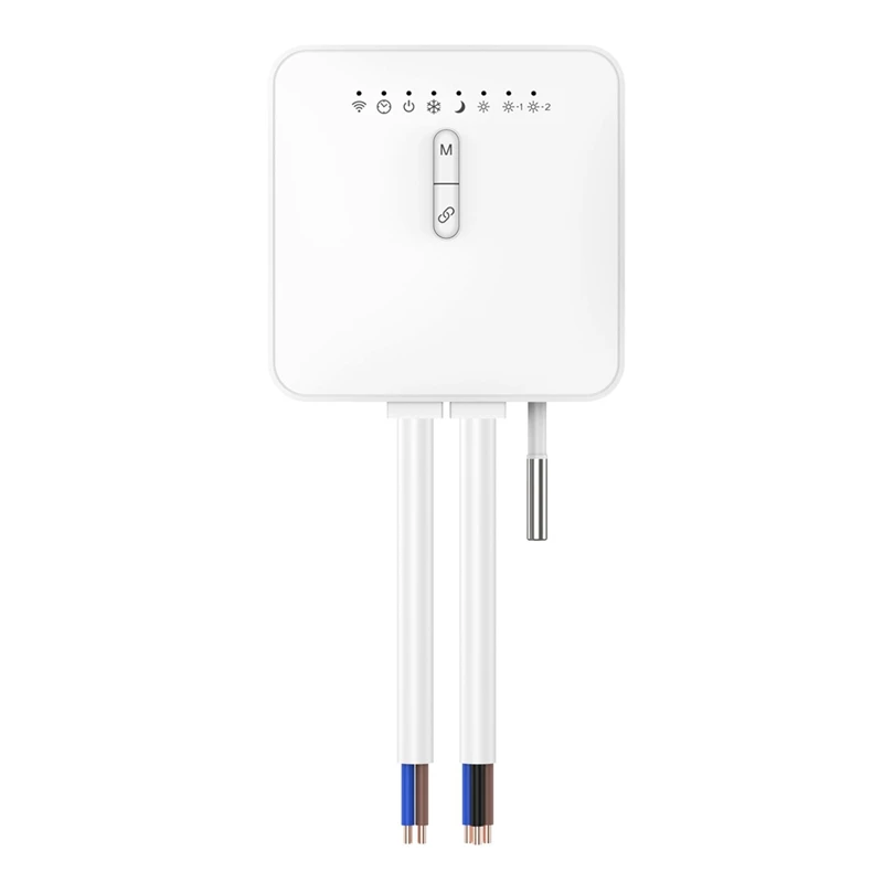 

Умный термостат Tuya Zigbee для пилотного провода, отопление, радиатор, поддержка мониторинга электричества, дистанционное управление-Y41A
