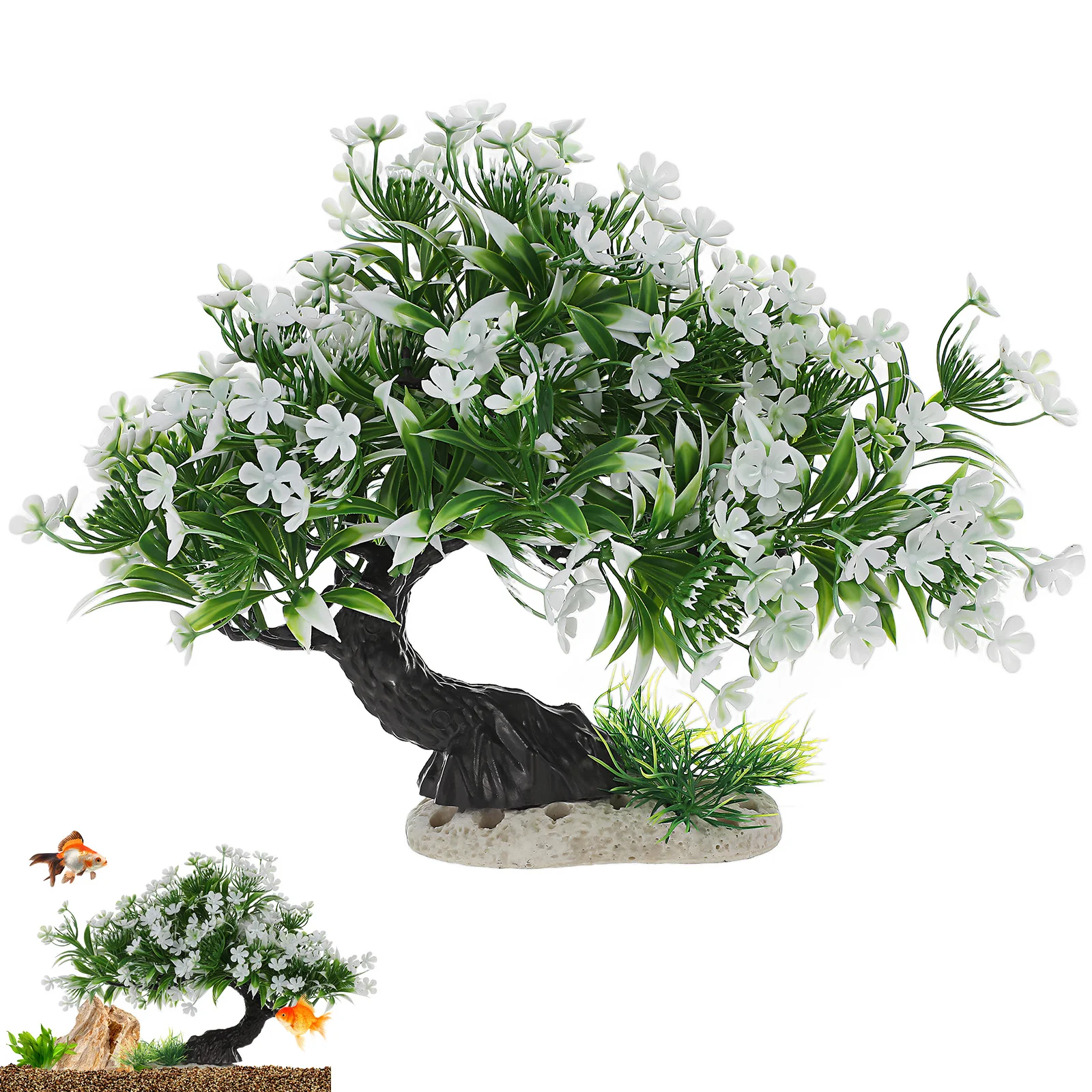 Simulated Tree Fish Tank Decoration Plants Aquarium Landscaping Plastic Bonsai For Accessories Artificial Decorations Fake