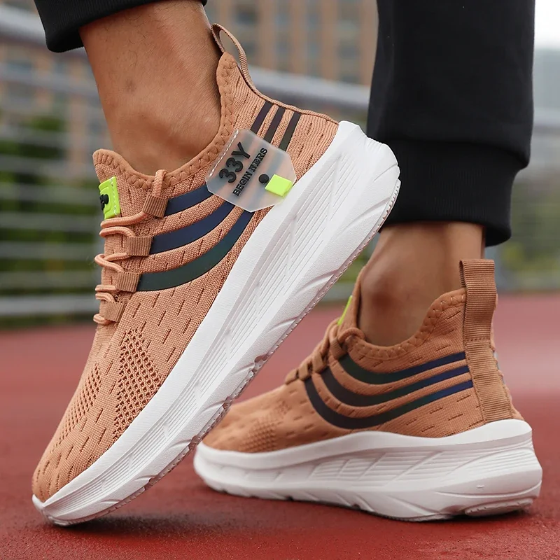 Herren Freizeitschuhe Modische und Atmungsaktive Mesh-Flachschuhe 2026 Vulkanisierte Turnschuhe für Outdoor-Laufen und -Gehen – Detail 11