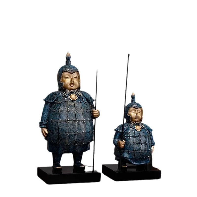 

Terracotta Warriors and Horses Ornament TV Cabinet Entrance Wine Cabinet Desktop Souvenirs