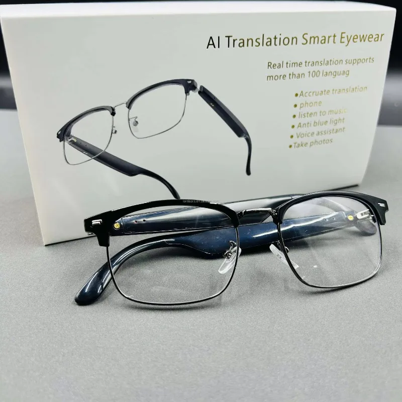 AI Translation  High Tech Bluetooth Glasses Directional Audio Smart Bluetooth Sunglasses  Smart Eyewear