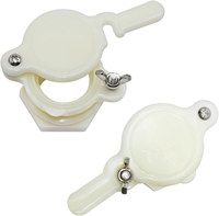 Honey Gate Valve, 2 Pack Honey Extractor Tap Nylon Honey Extractor Spout for 5 Gallon Bucket, Bee Hive Honey Spinner Tool Beekee