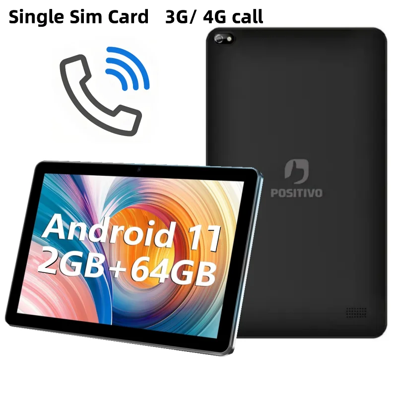 

Type-C 10,1 дюйма Android 11 T2050B 3G/4G Телефонный звонок Планшетный ПК ОЗУ 2 ГБ DDR 64 ГБ ПЗУ UMS312 Четырехъядерный процессор WIFI Двойная камера WIFI SIM