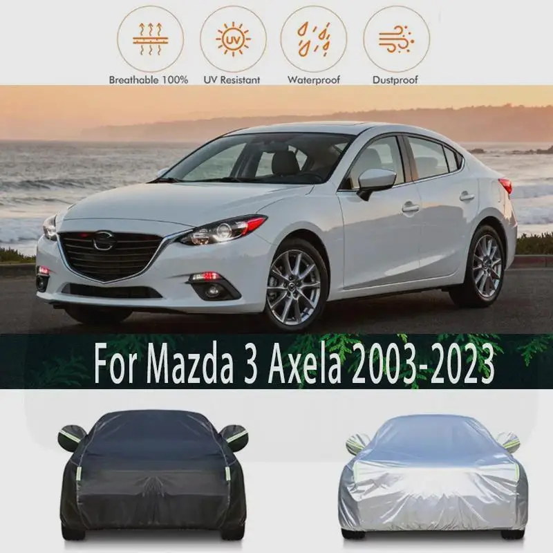 

For Outdoor Protection & Waterproof Full for Mazda 3 Axela 2003 2023 Snow Sunshade Dustproof Exterior Accessories Car Covers