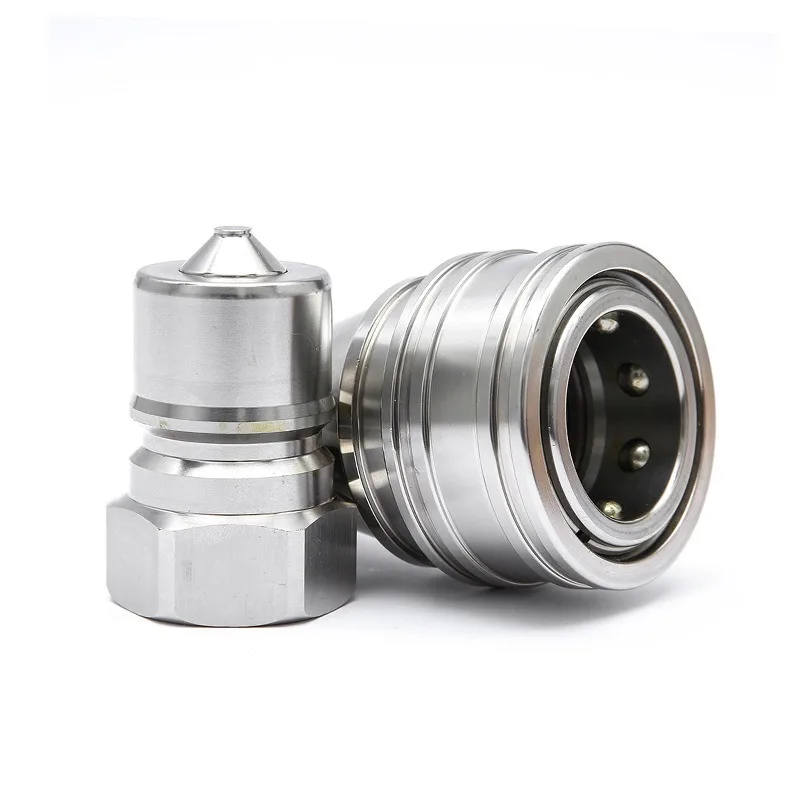 

Гидравлический быстрый разъем MUGURO ISO7241b 304, двойной самоуплотняющийся гидравлический быстросменный разъем