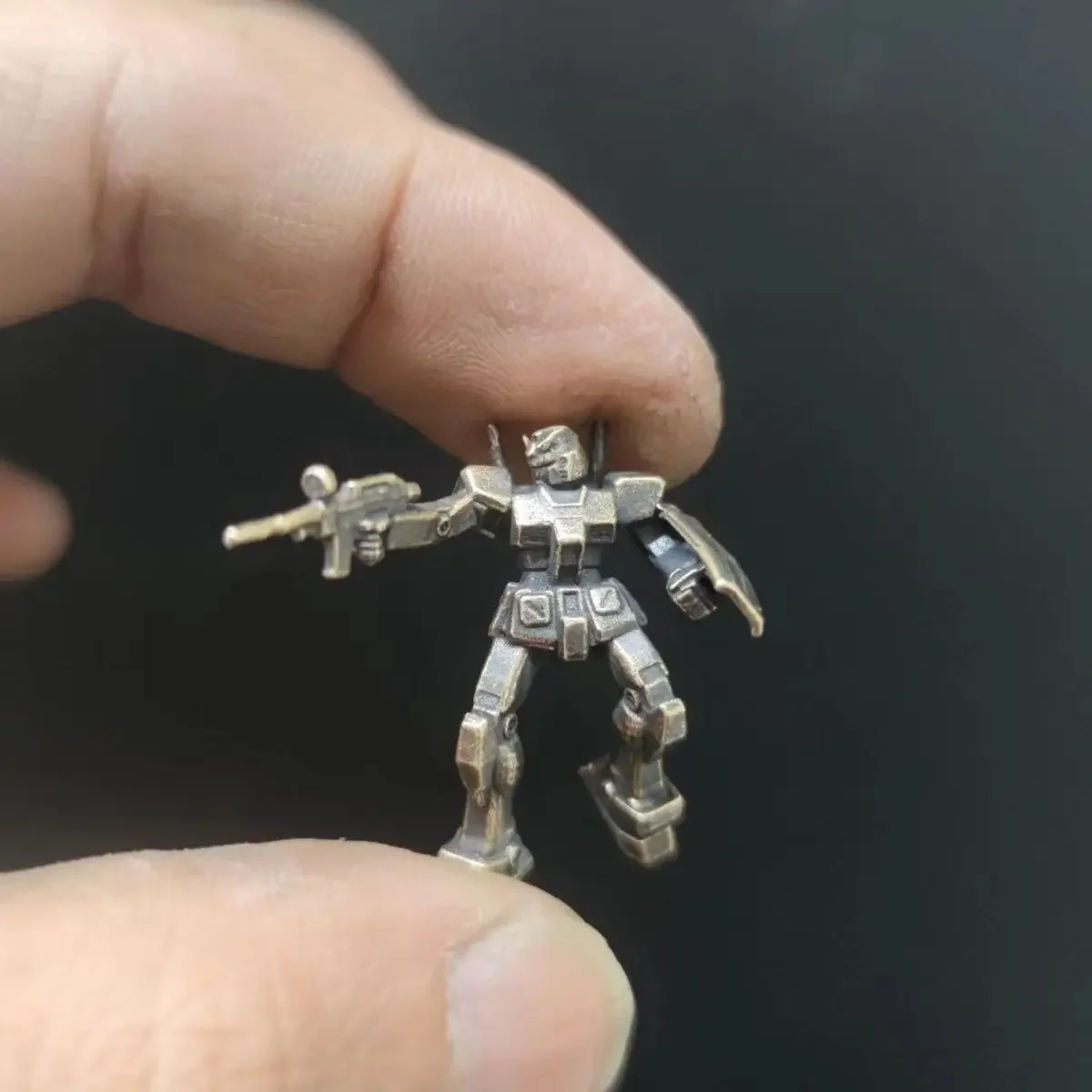 Pocket Size Brass Model Transforming Handheld  Assembly Model Painting Collectible Toy for Fans of Anime And Entertainment