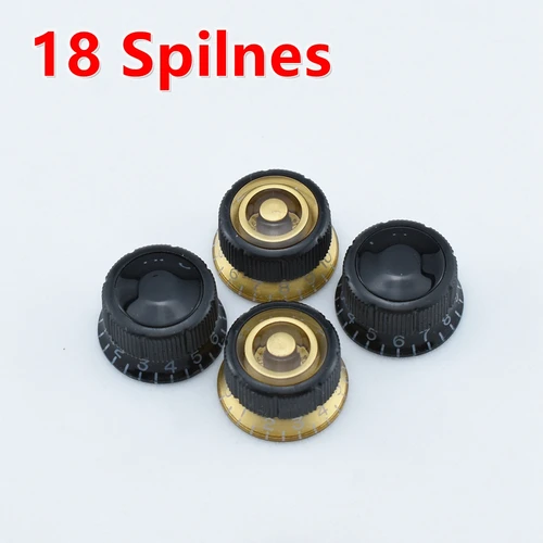 Un Bit Of Flaw 18-Spilnes, perilla de Control de sombrero de volumen de tono de guitarra eléctrica acrílica para IBZ