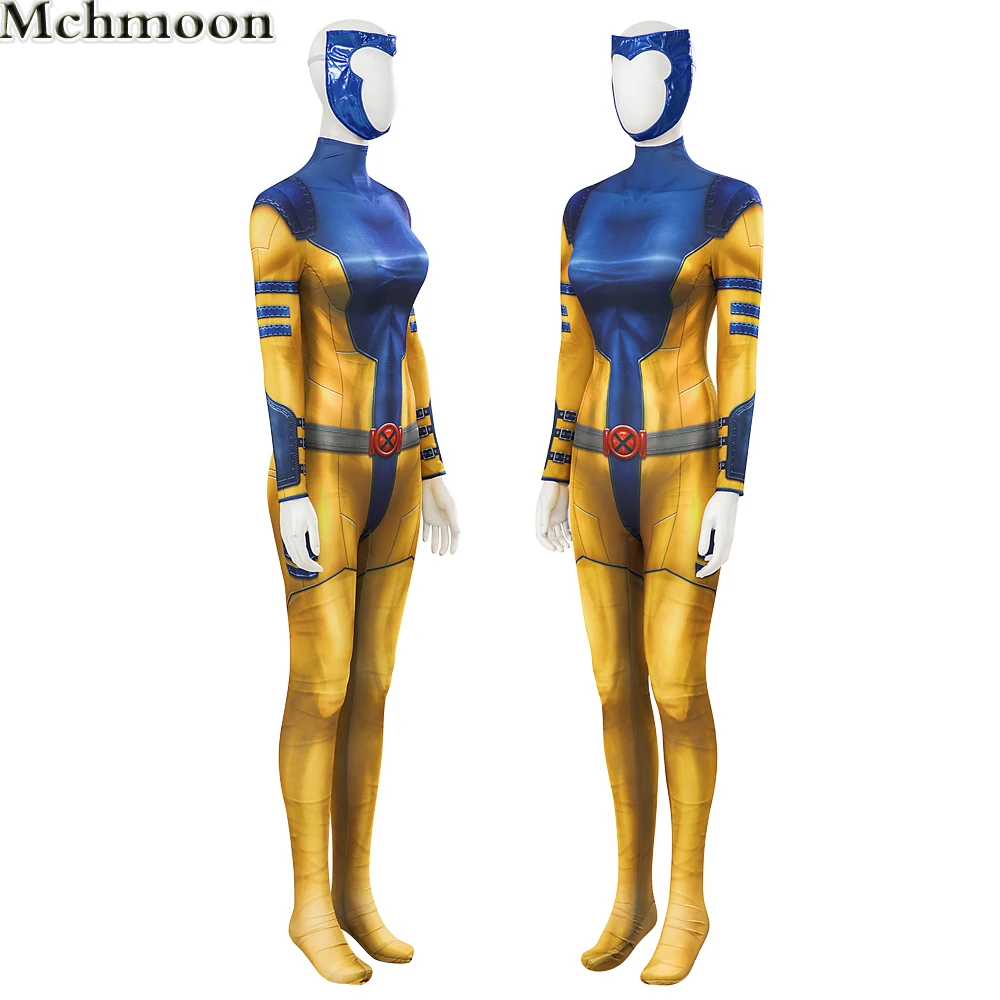 Phoenix Jean Grey Cosplay Costume Women X-men Halloween Role Play Bodysuits Chirstmas Party Jumpsuits With Mask