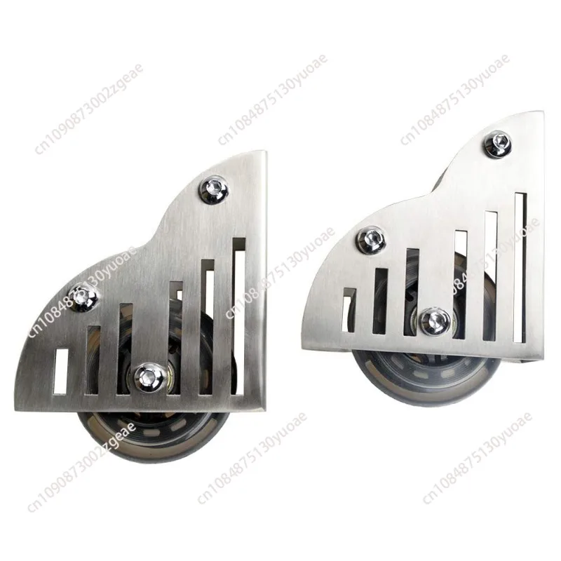 (2pcs) Sliding Rolling Library Ladder Floor Roller with Brake
