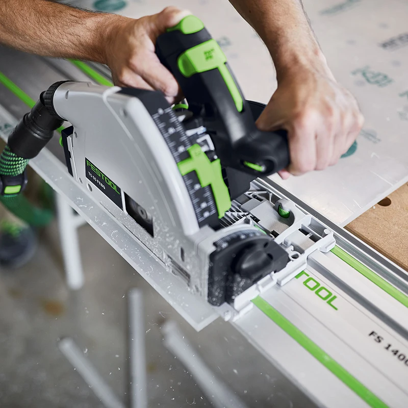 FESTOOL Plunge Cut Track Saw TS 55 FEQ-F-Plus Woodworking Rail Portable Vacuum Cutting Saw Power Tools 1200W 220V TS55FEBQ