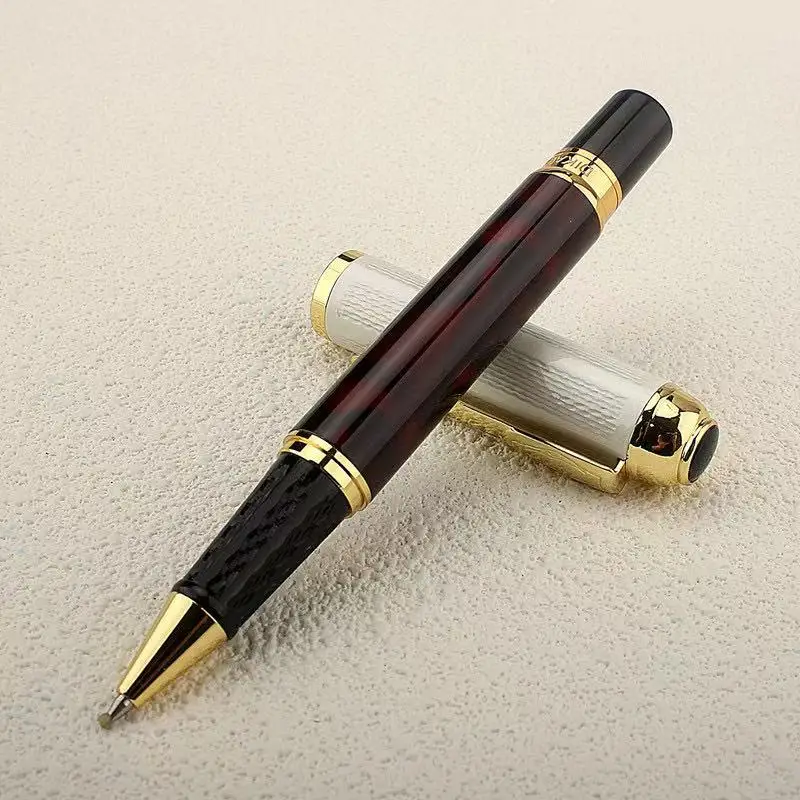 High-grade business signature pen Men's high-grade annual meeting gift metal heavy feel thick pearl pen signature pen