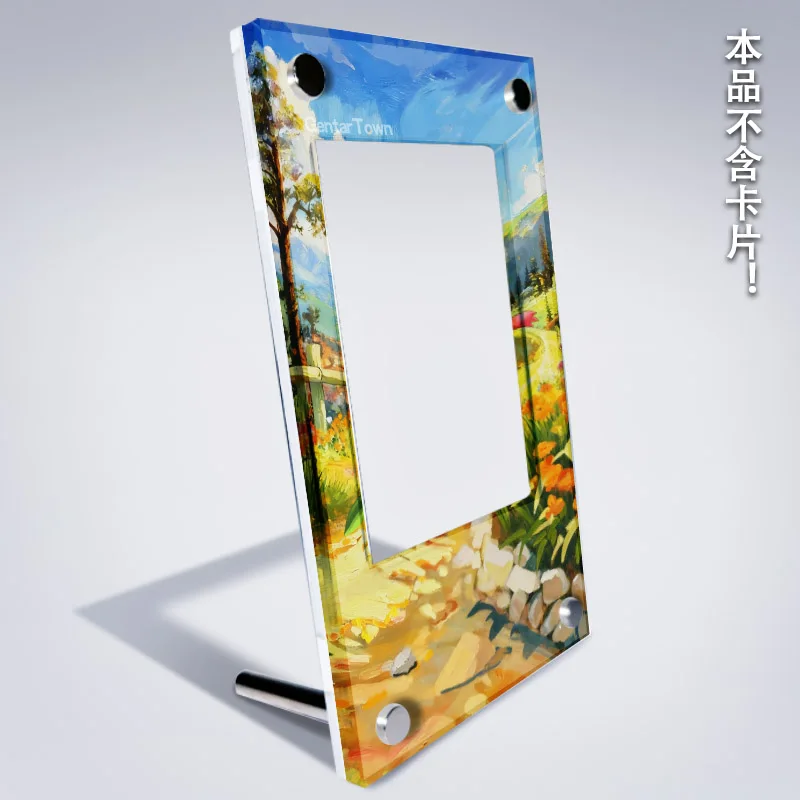 แท่นวางการ์ดโปเกมอน ดอว์น สำหรับสะสมการ์ดเกม PTCG คลาสสิก ทำจากอะคริลิค พร้อมกรอบรูป ของเล่น DIY ของขวัญคริสต์มาส