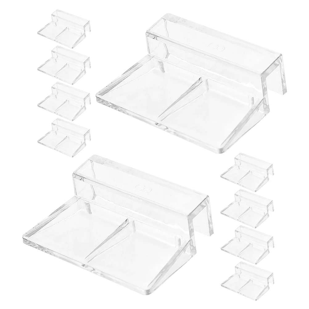 

12Pcs Sturdy Fish Tank Cover Holders Acrylic Clips for Aquarium Lid Support Racks 6mm Glass Cover Clips Tank Lid Aquarium