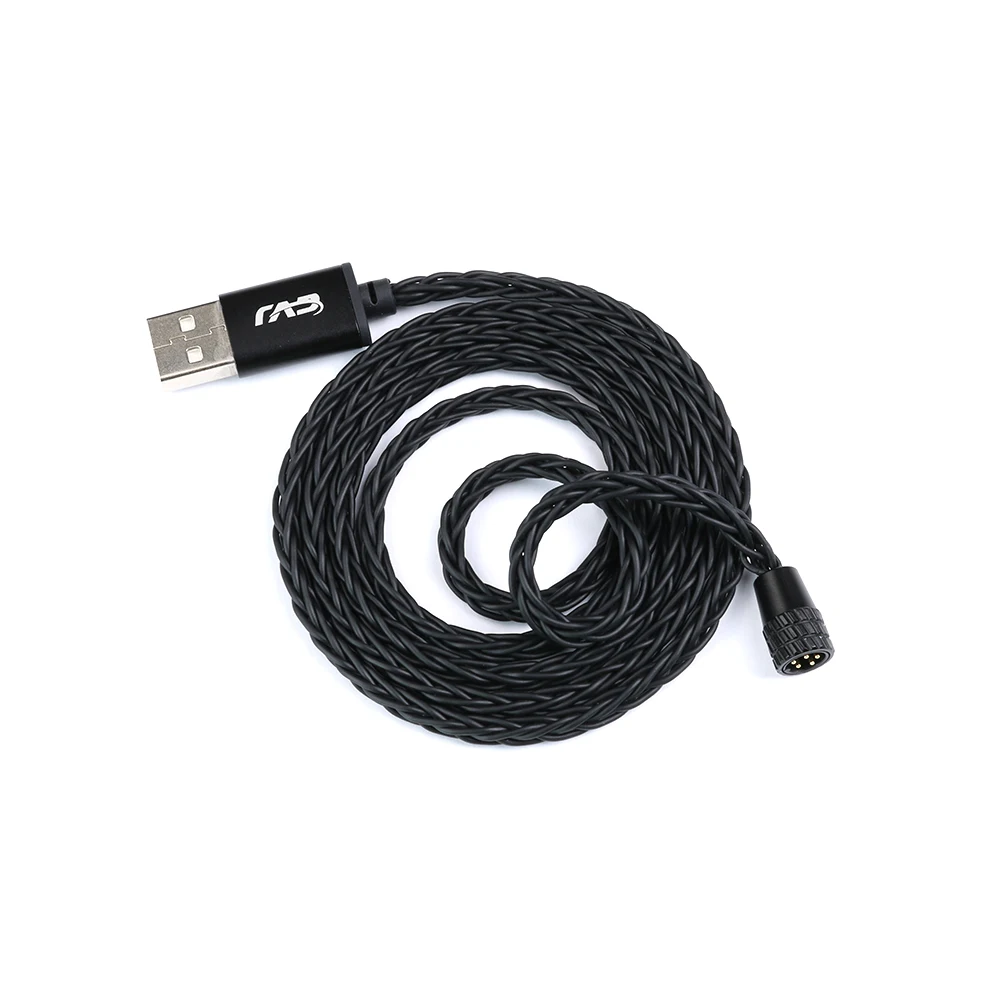 Línea de extensión de decodificación digital CVJ-USB 100cm de longitud 3,5mm/5 pines con chip de cable de auricular todo en uno aleación de aluminio carcasa de metal