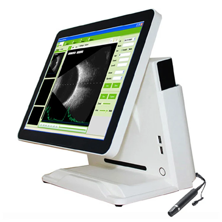 SAB-500 Tragbarer 15-Zoll-LED-Touchscreen, ophthalmologischer Augen-Ultraschall AB a B Scan