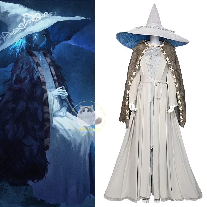 Game Ranni Cosplay Costume Full Set Hat Halloween Carnival Cosplay Elden Ranni Clothing