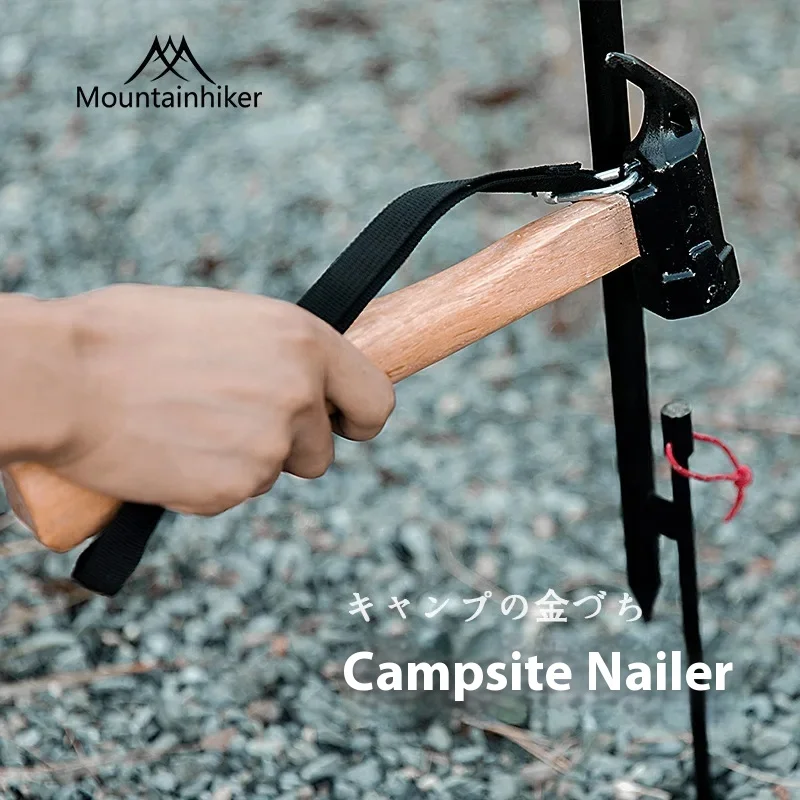 

Mountainhiker Rhino Camping Tent Brass Hammer Core Wooden Handle Ground Nail Hammer Durable Outdoor Fixing Tool for Hiking