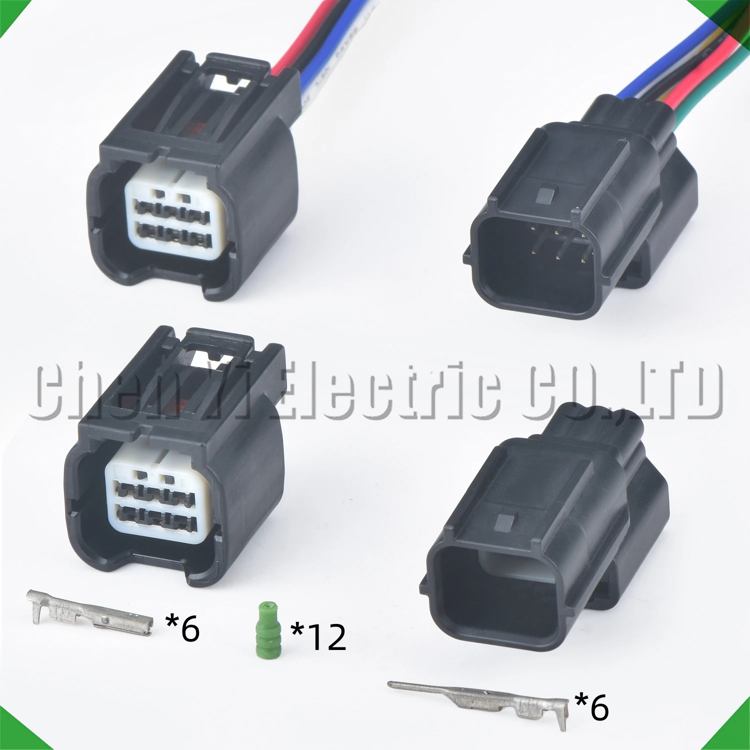 6 Pin Automotive Connectors Headlight radar steering gear Wire harness Plug 7282-2764-30 7283-2764-30 For Honda Civic Accord