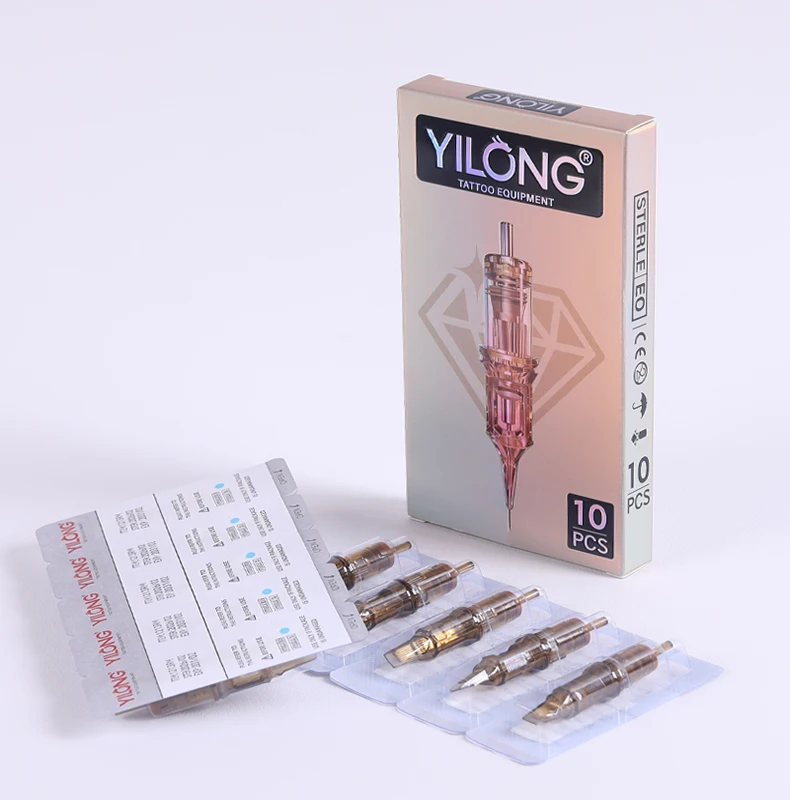 50Pcs Tattoo Cartridge Needles 0.35mm Mixed RL/RM/RS/M1 Disposable Kit for Tattoo Machine Body Art Supplies