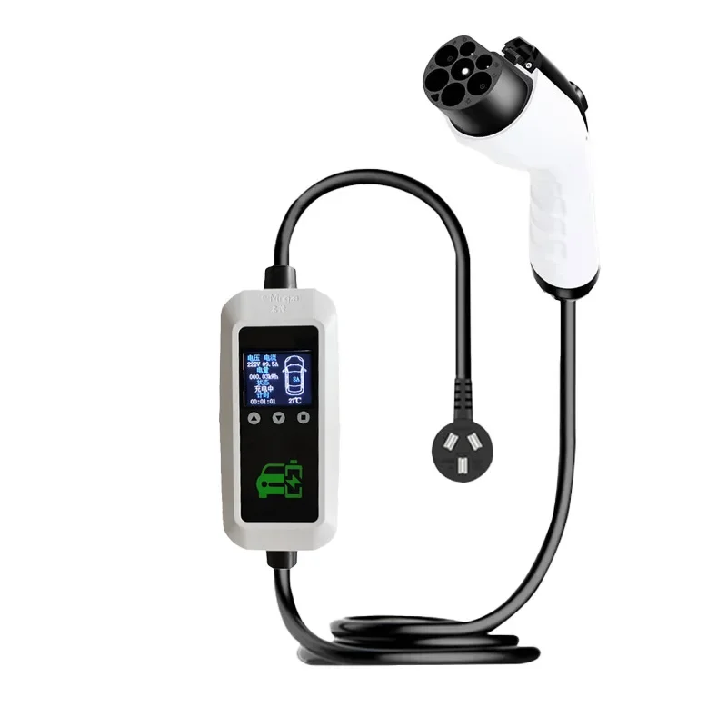 Chargeur EV de Type 2 pour Recharge de Véhicule Électrique, Câble de 5m, avec Longue Extension, 16A/32A, CE et RoHS ignoré, UE, Royaume-Uni, 7kW