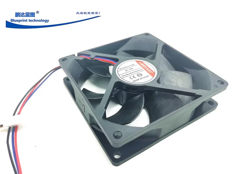 

pa 9025 9225 двойной шарикоподшипник 24 В функция измерения скорости сигнализации 9,2 см вентилятор охлаждения корпуса с переменной частотой