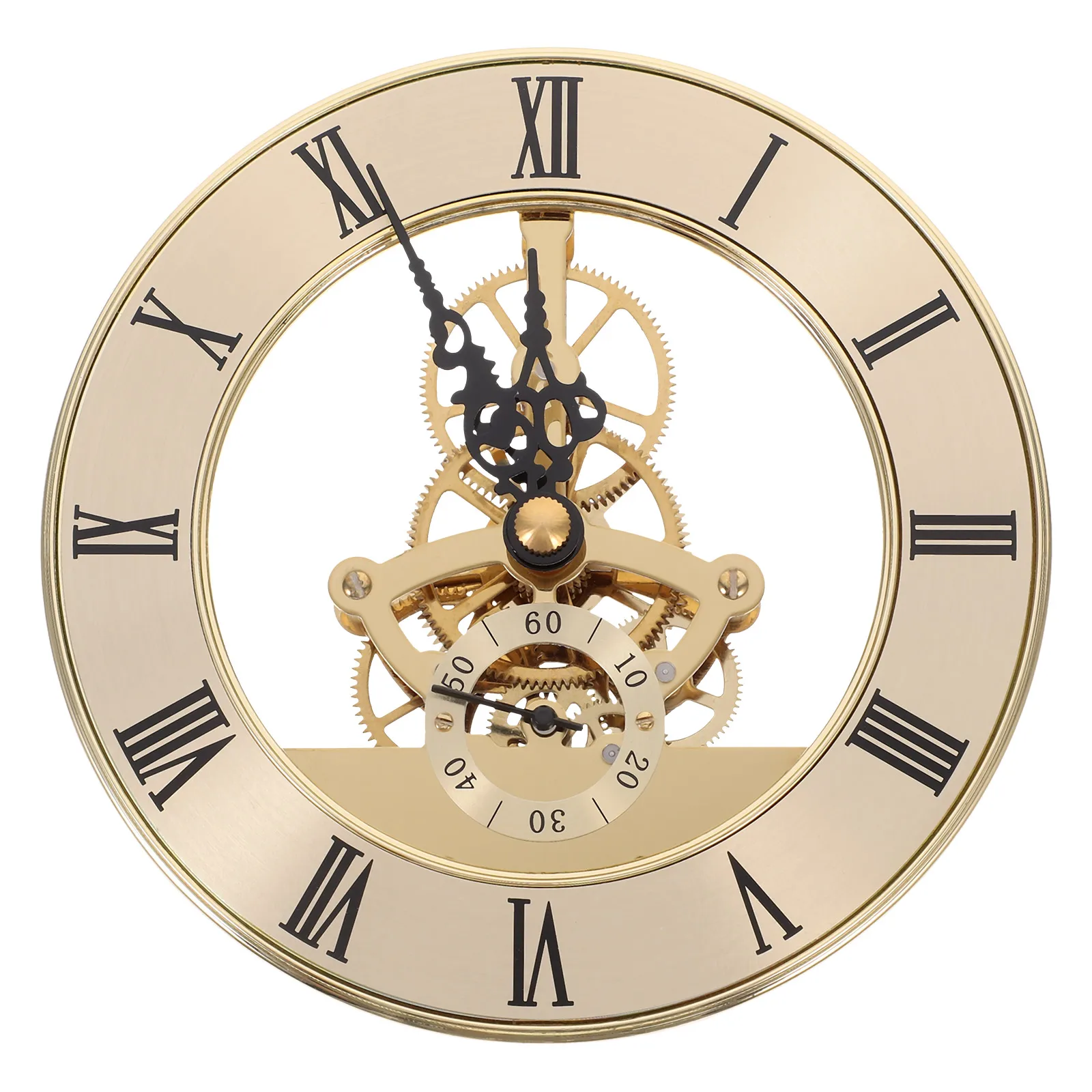 

Round Clock Face Insert Precise Movement Elegant Design Versatile Usage Quick Setup Large Mechanism Replacement Kit