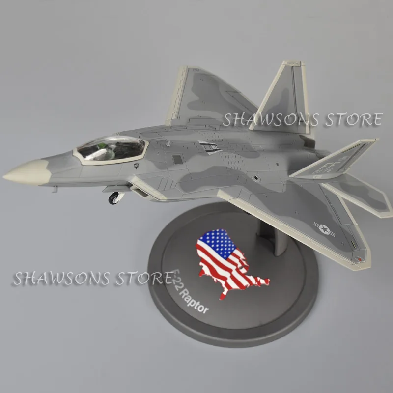 

1:72 Die Cast Metal Military Aircraft Model Toy F-22 Raptor Jet Fighter Warplane Miniature Replica Collection