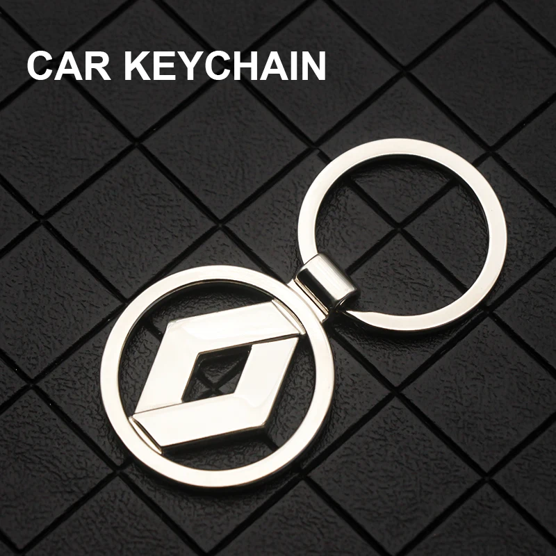 Car Logo Key Car Keychain Simple Metal Keychain Stainless Steel Keychain For Renault Clio 3 4 Captur Sparco Megane 4 2 3 Trafic