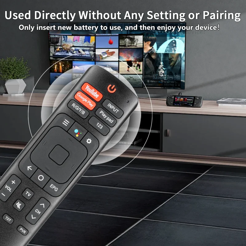 ERF3F69V For Hisense Remote Control, For Hisense VU Smart 4K LED TV