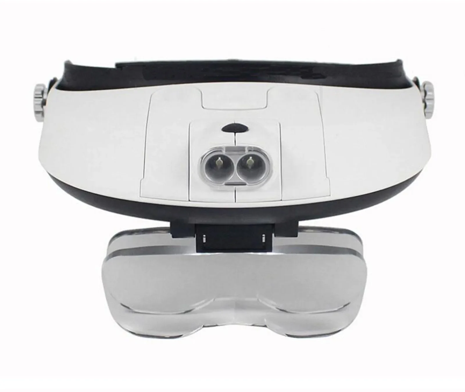 Headband Magnifier Soldering Glasses Led Lamp Light Magnifying Loupe Detachable Headlamp Magnifying Glass Solder with 5 Lens