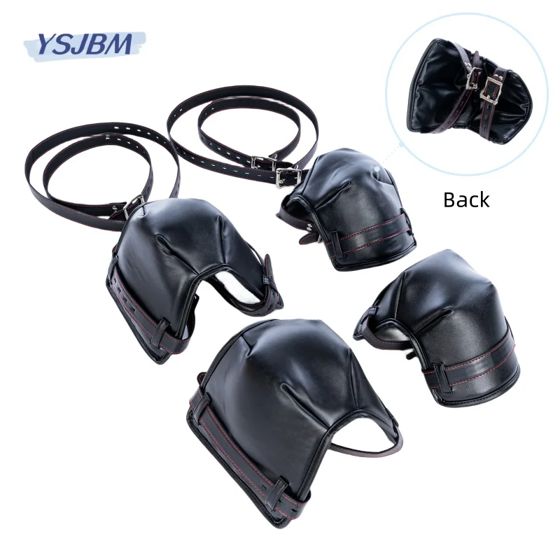 YSJBM BDSM Bondage Gears with Fetish Dog Slave Crawling Knee Elbow Cosplay Costume for Couple Restraint Binding Harness Sex Toys