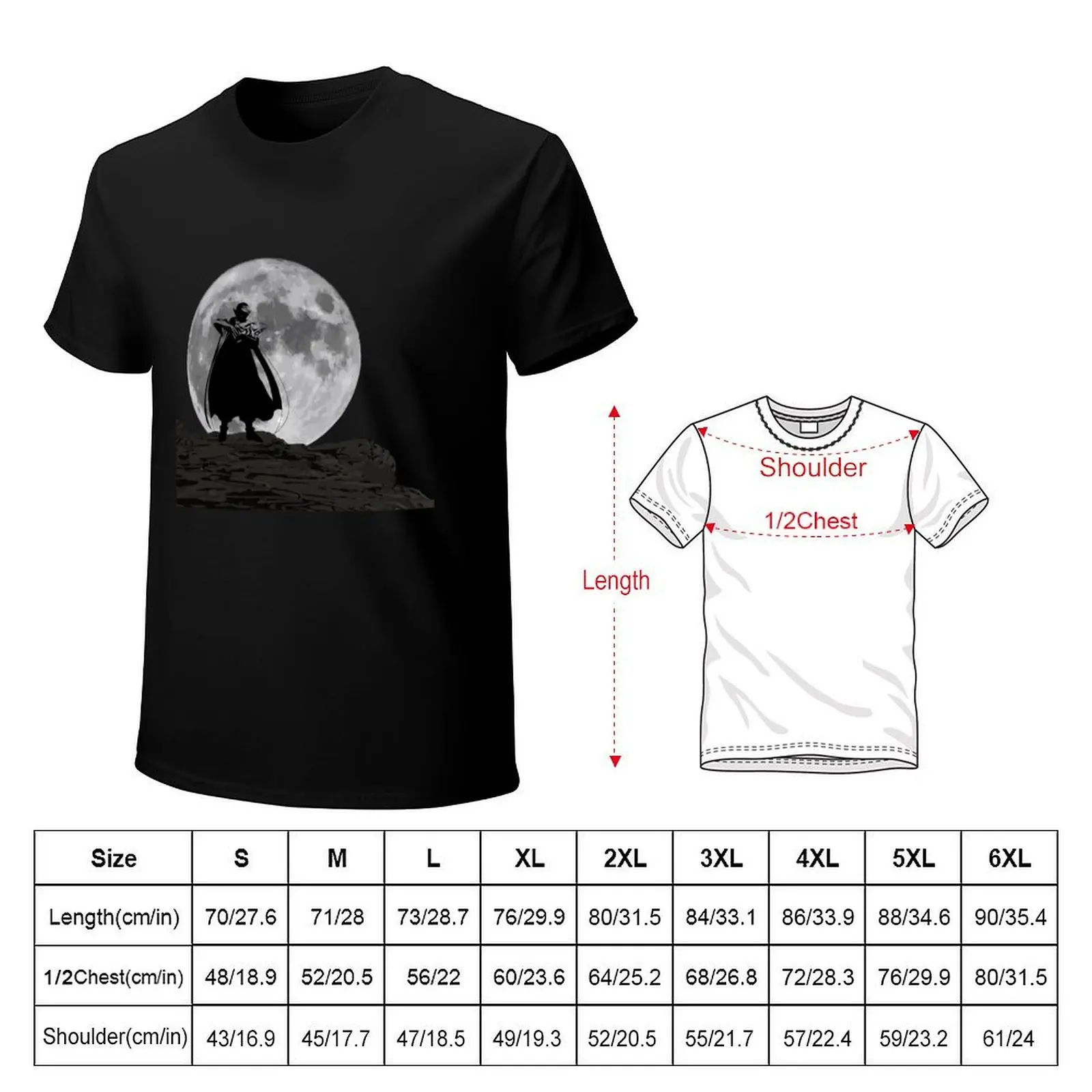 Fighter in the moonshine T-Shirt Water Resistant Casual T-Shirt