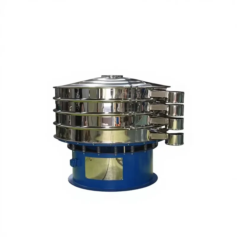800mm 3 Layer Spice Screening Machine Rotary Sifter Mineral Classification Vibrating Screen