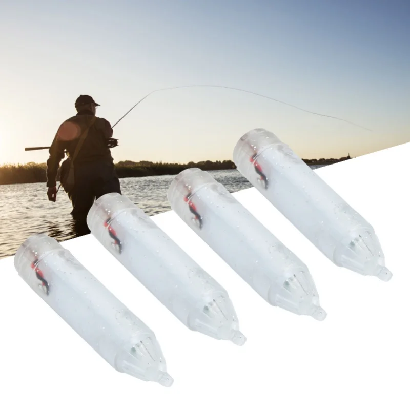 

4шт светодиодный светильник для приманки для рыбалки, лампа для подводной приманки, водонепроницаемый светильник для приманки, белый с коробкой