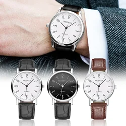 Mens 2023 Classic Wristwatch Men Vintage Design Watches Leather Strap Wrist Watch Quartz Analog Watch For Man Gift Reloj Hombre