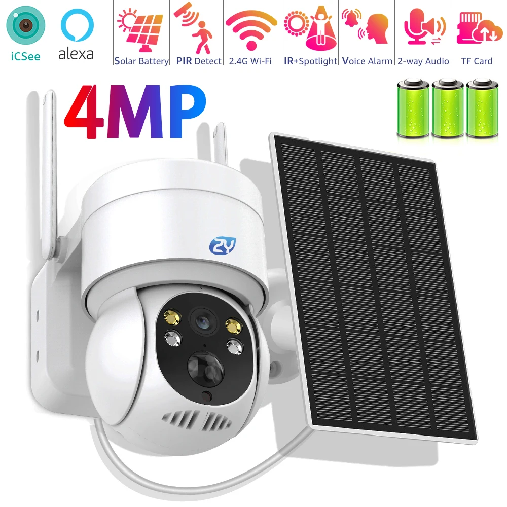 camera solar wi fi de 4mp pir deteccao humana sem fio ip ptz audio bidirecional holofote cameras de vigilancia com bateria de recarga 01