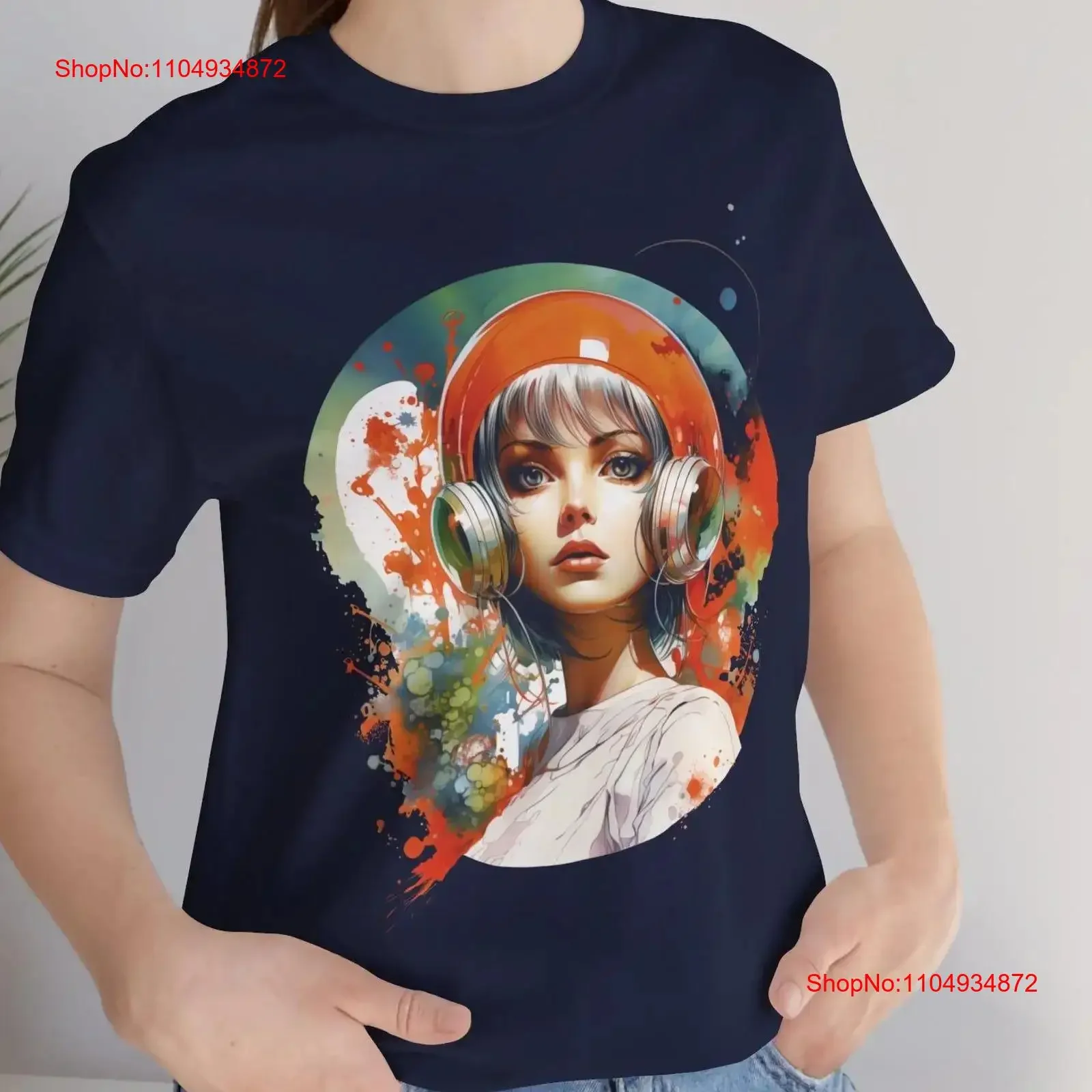 Mod Future Retro الخيال العلمي مفهوم الفن تي شيرت 1960's خمر الخيال العلمي القطن الهزلي قمة الموضة خمر غسلها مريحة #1