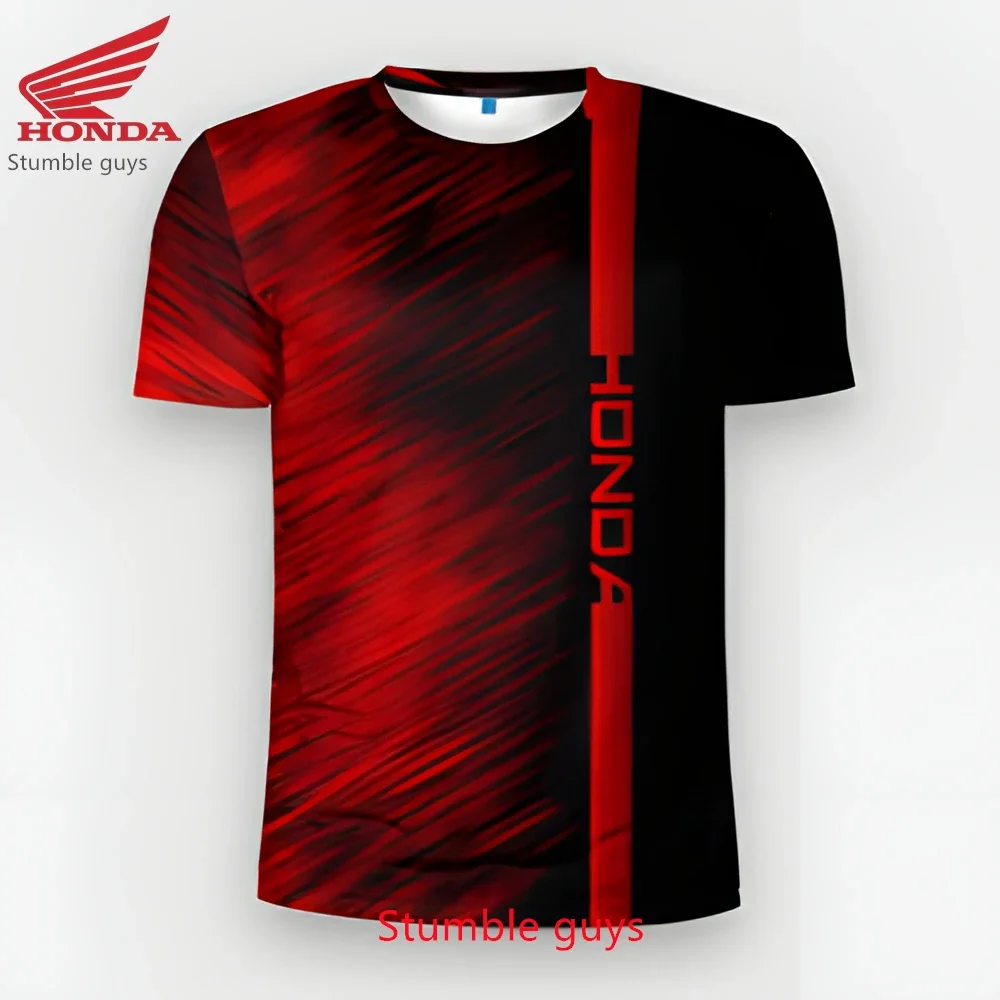 

Honda Teen Boys' T-shirt Men Brand Short Sleeve Fashion Casual Sports Motorcycle Racing Biker Style Kids Clothes Boys