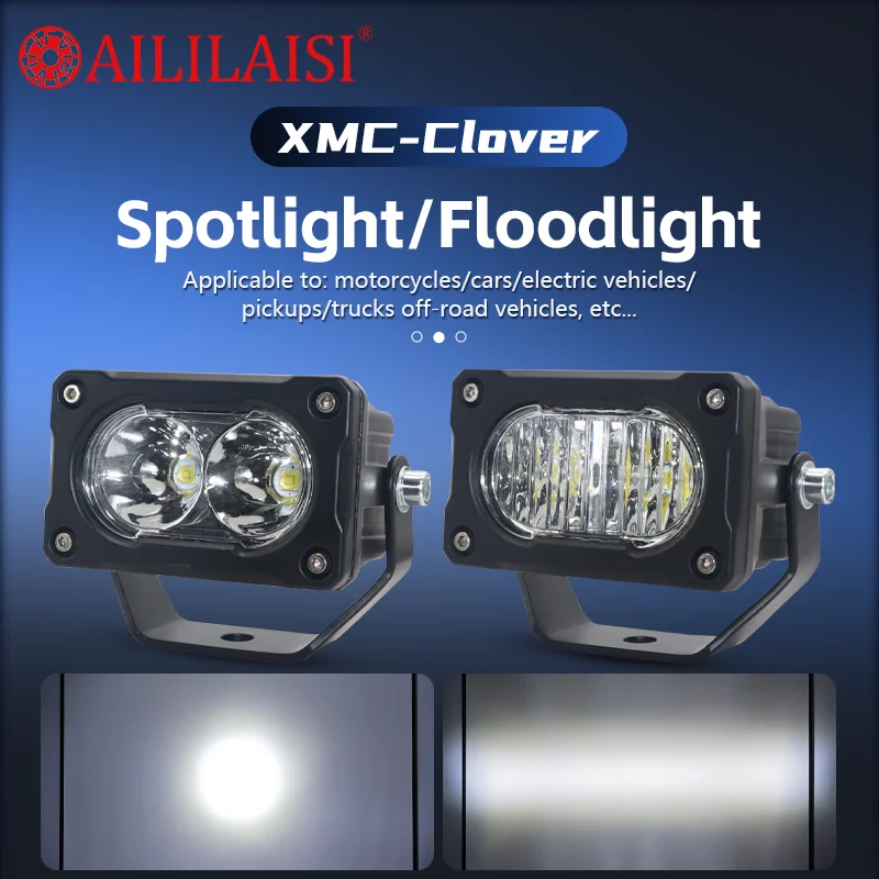 

LED Lights for Truck Fog Light Yellow Pod Driving Auto Lighting System Off-road Motorcycle Headlight Motorcycle Universal Laser