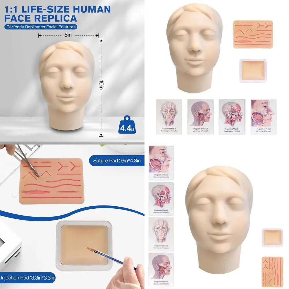 

Micro-Plastic Injection Training Mannequin for Medical and Esthetician Practice