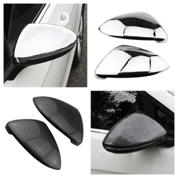 Rearview Mirror Cover Sticker For Volkswagen VW Golf 7 MK7 Mk 7.5 2013-2019 Side Mirror Trim Carbon Fiber Decoration Accessories