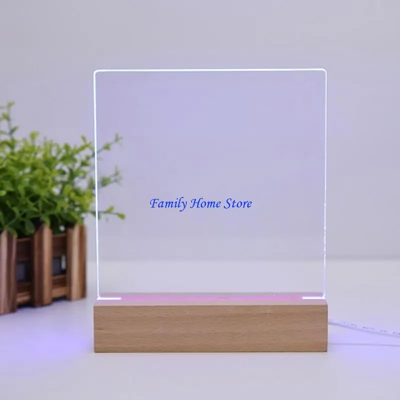 

P0uf освещенные подставки акриловый теплый свет светодиодный светодиодные светодиодные основания USB Lighted Art Pedestal