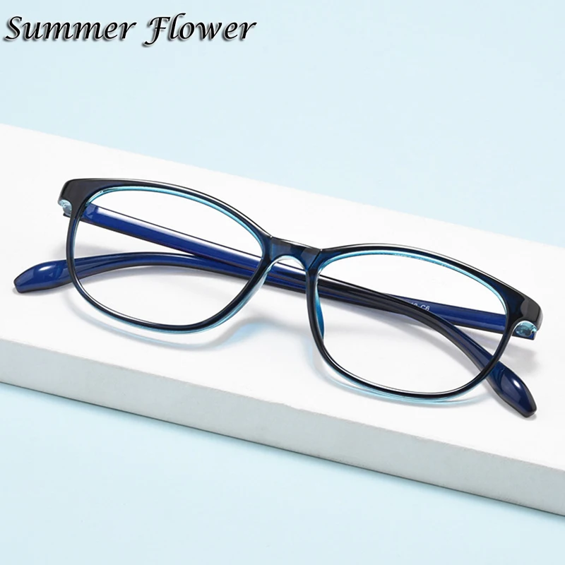 

Teens Glasses Frame Fashion Prescription Lenses Student Eyeglass Small Face TR90 Light Flexible Optical Eyeglasses Farsighted