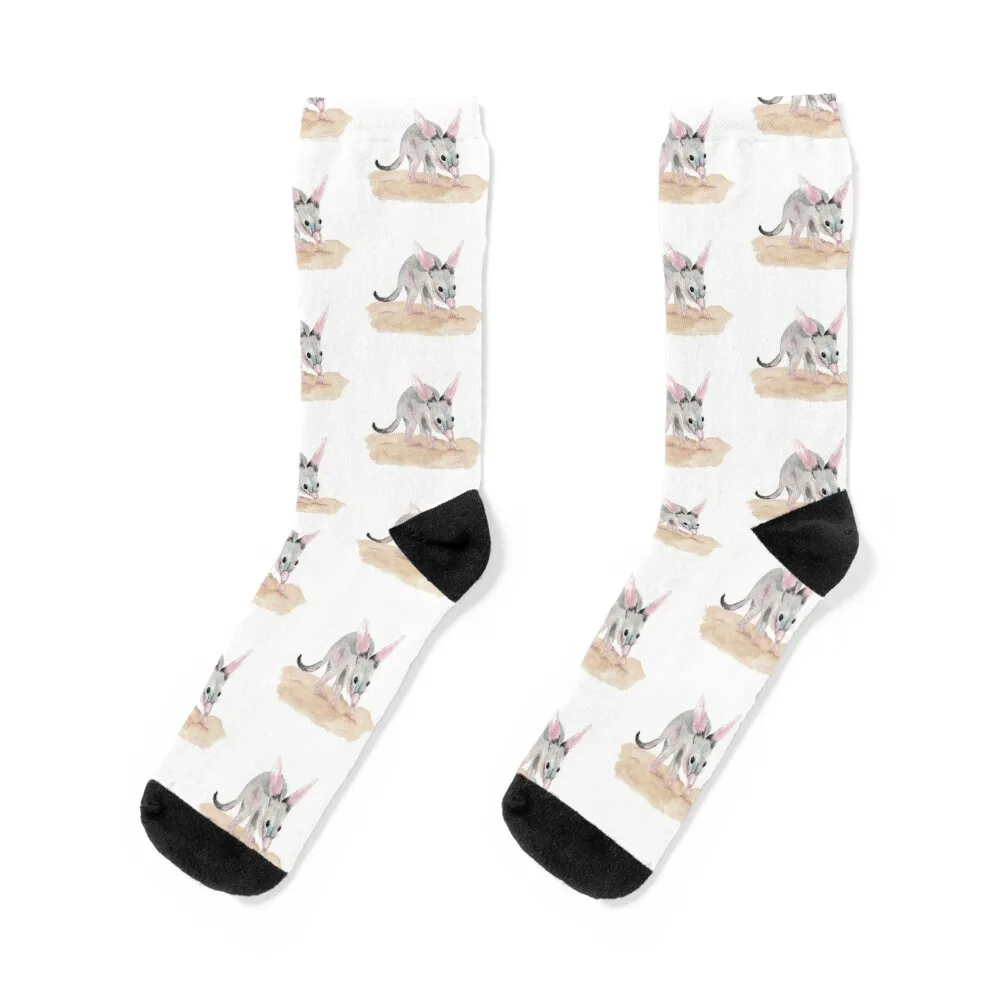 

Bilby Socks cute retro with print hockey Socks Men Women's