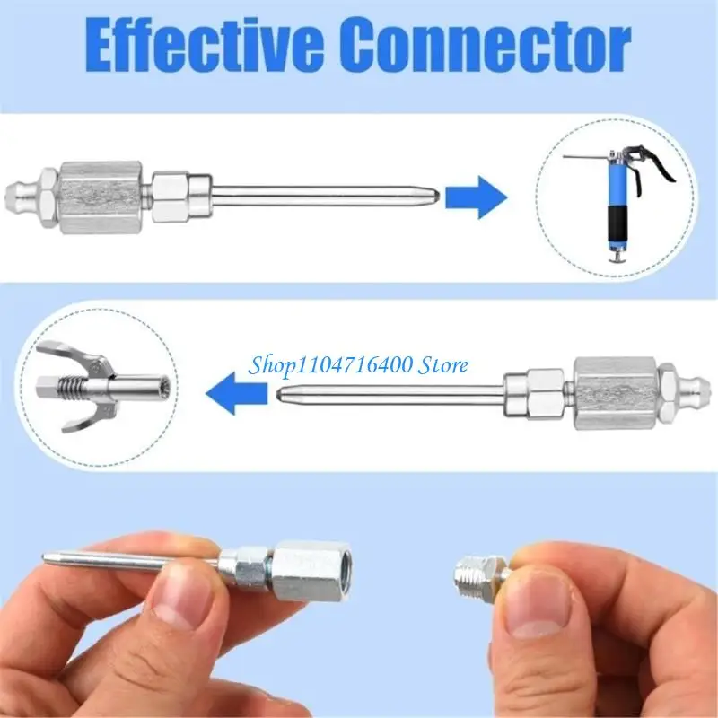 

y1gd Lubrication Adapter Connector Grease Needle Nozzle with Double Handle Coupler for Mechanical Heavy Machinery Maintenance