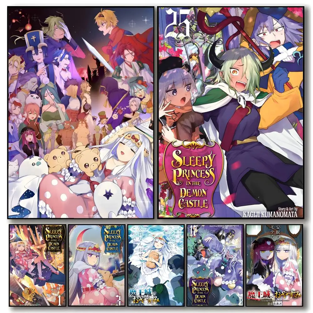 Comedy Anime S-sleepy Princess in the Demon Castle Poster Trendy Aesthetic Wall Art Poster for Dorm Room Bedroom Decor
