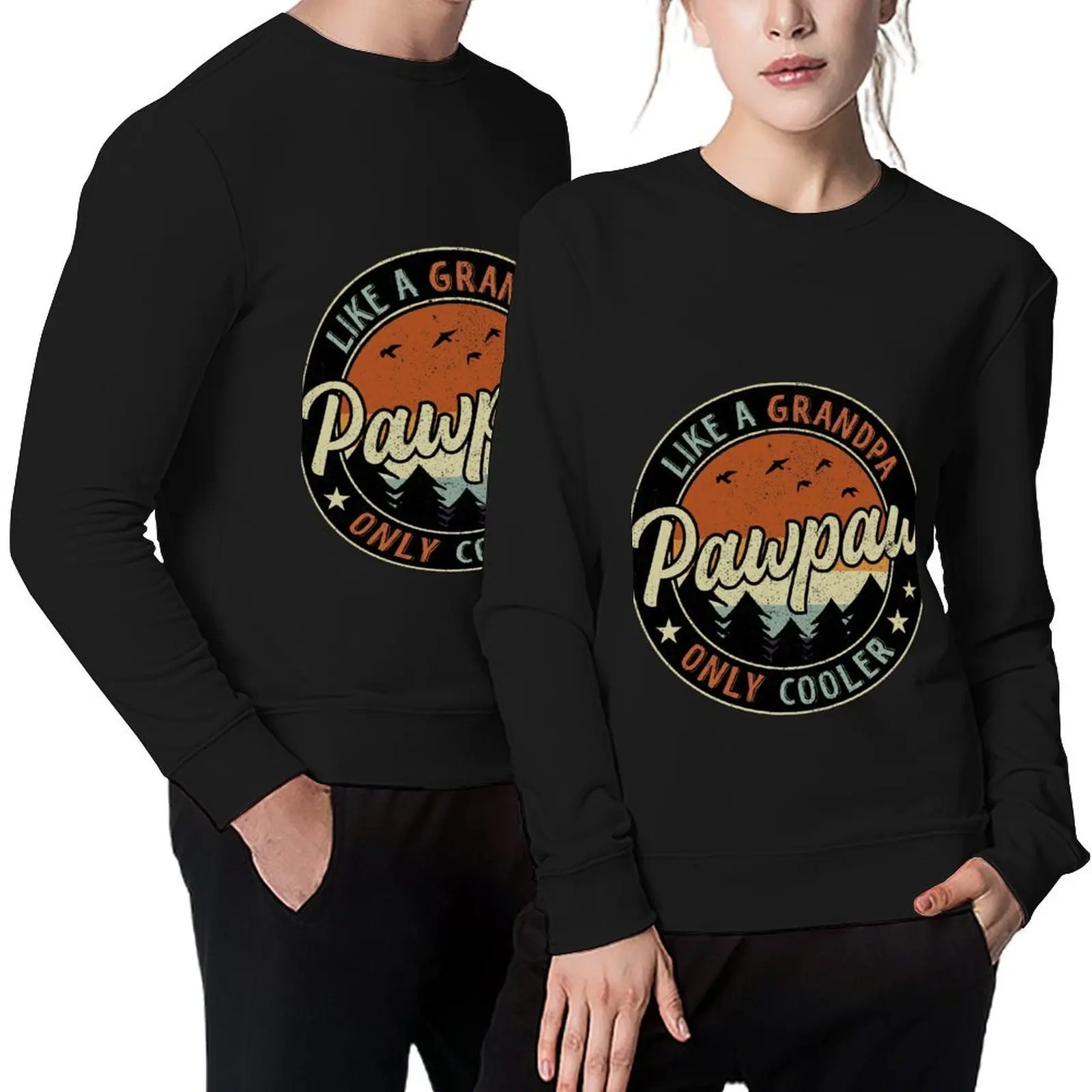 

Pawpaw Like A Grandpa Only Cooler Vintage Retro Pullover tracksuits men's clothes fashion men new sweatshirt