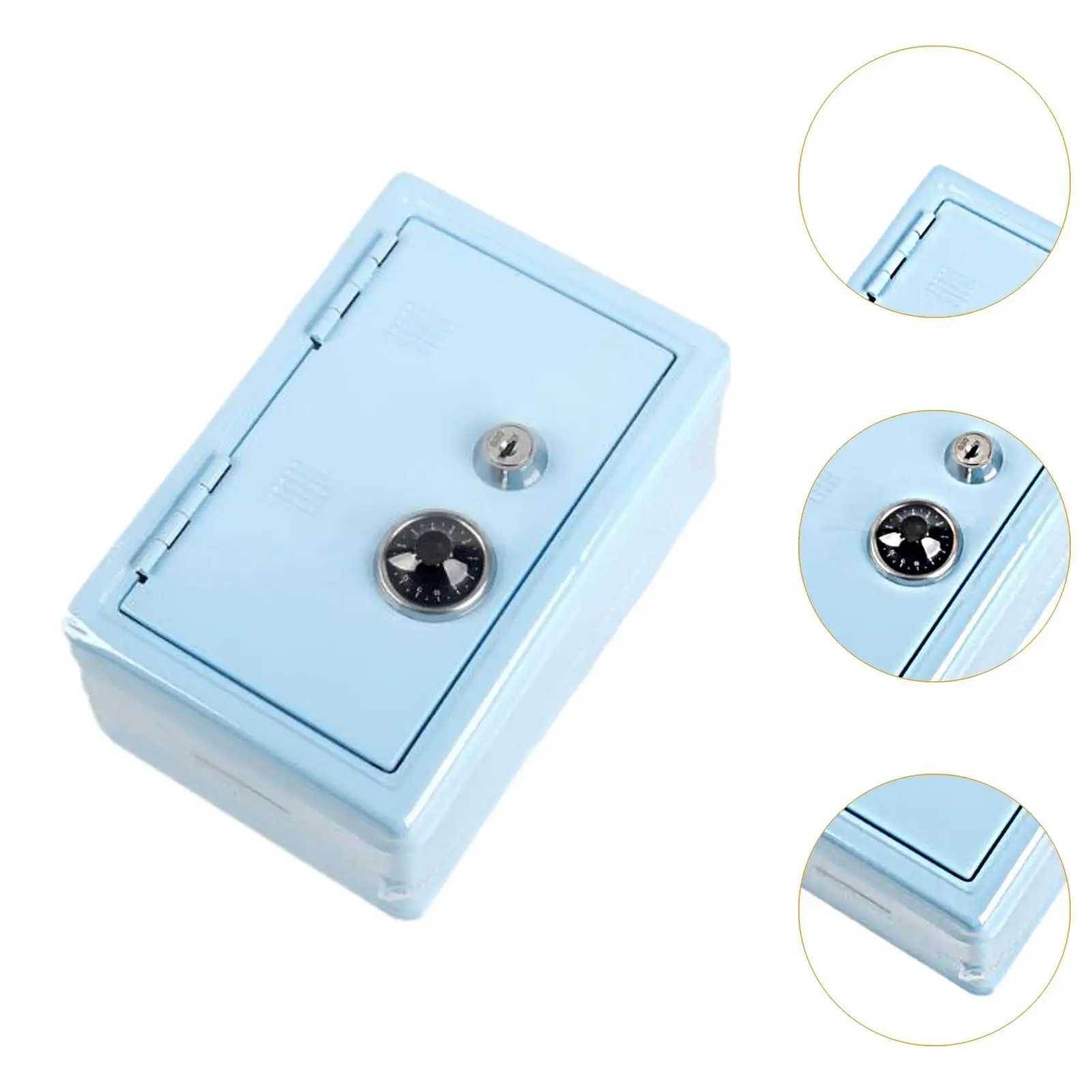 鉄の貯金箱貯金箱コンテナオーガナイザードロップボックス付き安全